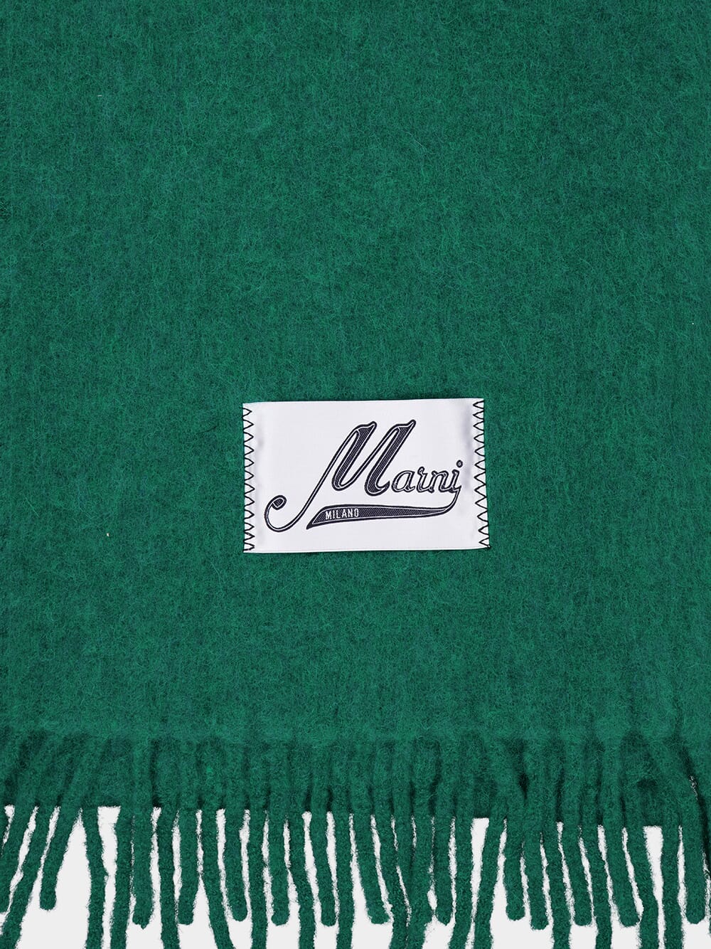 Musk Green Brushed Alpaca Scarf - Image 3