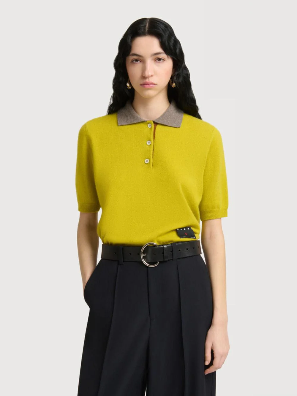 Citronelle Cashmere Polo Shirt - Image 2