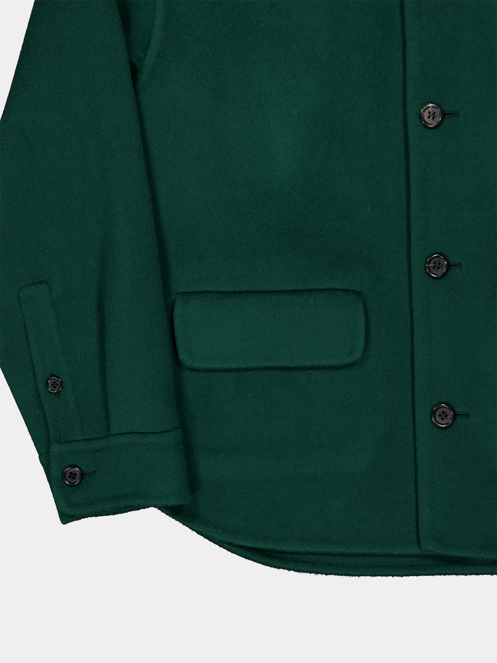 Spherical Green Virgin Wool Shirt - Image 4