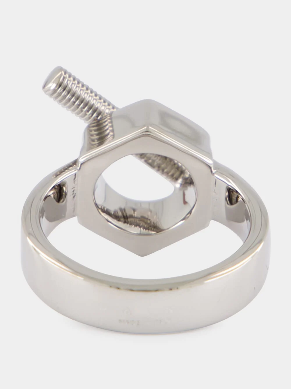 Silver Sculptural Brass Ring - Image 2