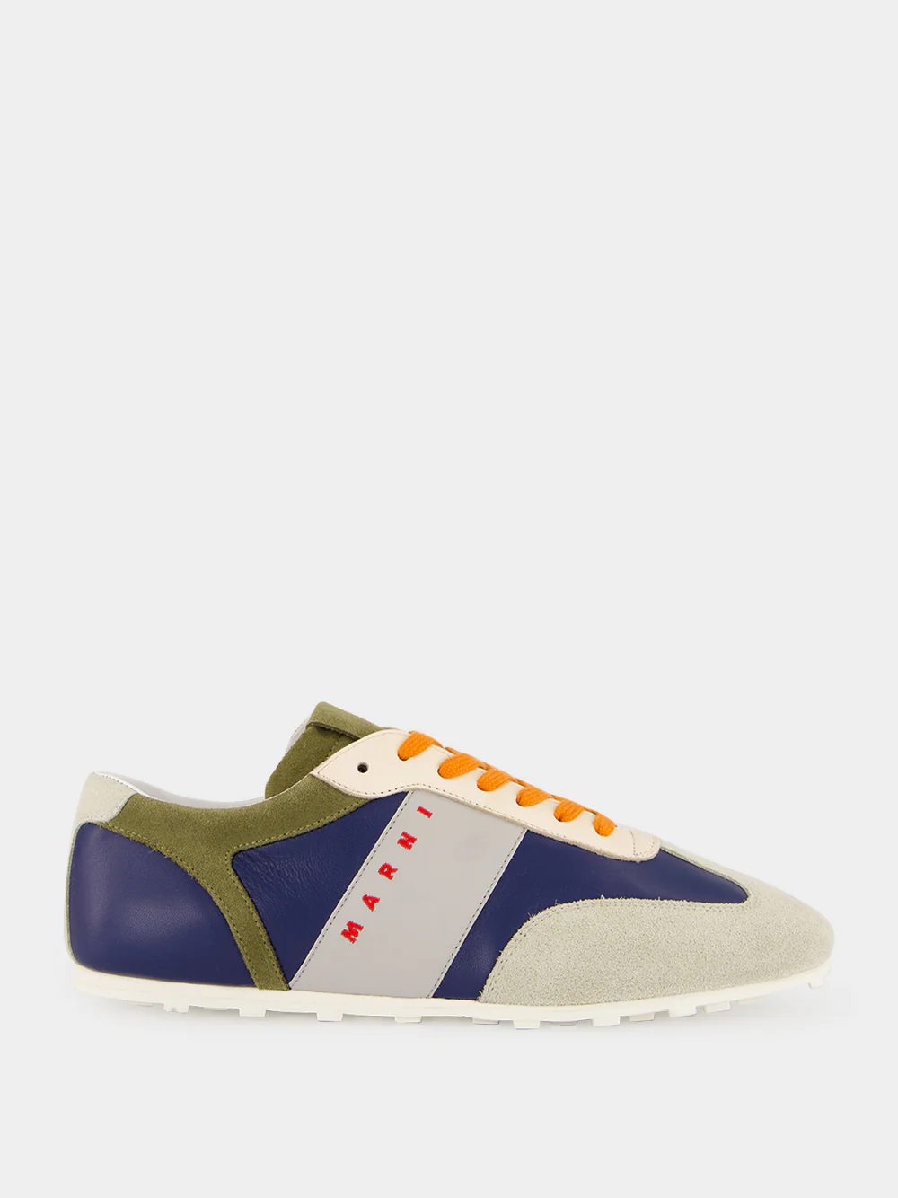 Blue and Multicolour Softy Soccer Low-Top Sneakers