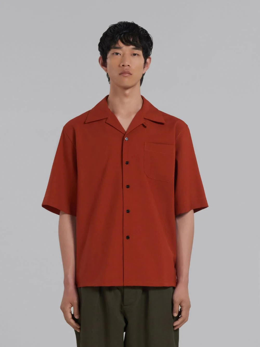 Tropical Wool Bowling Shirt - Image 2