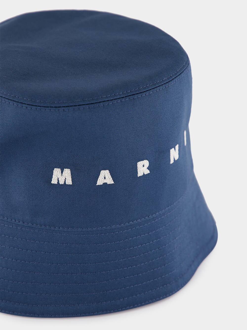 Turquoise Gabardine Bucket Hat - Image 4