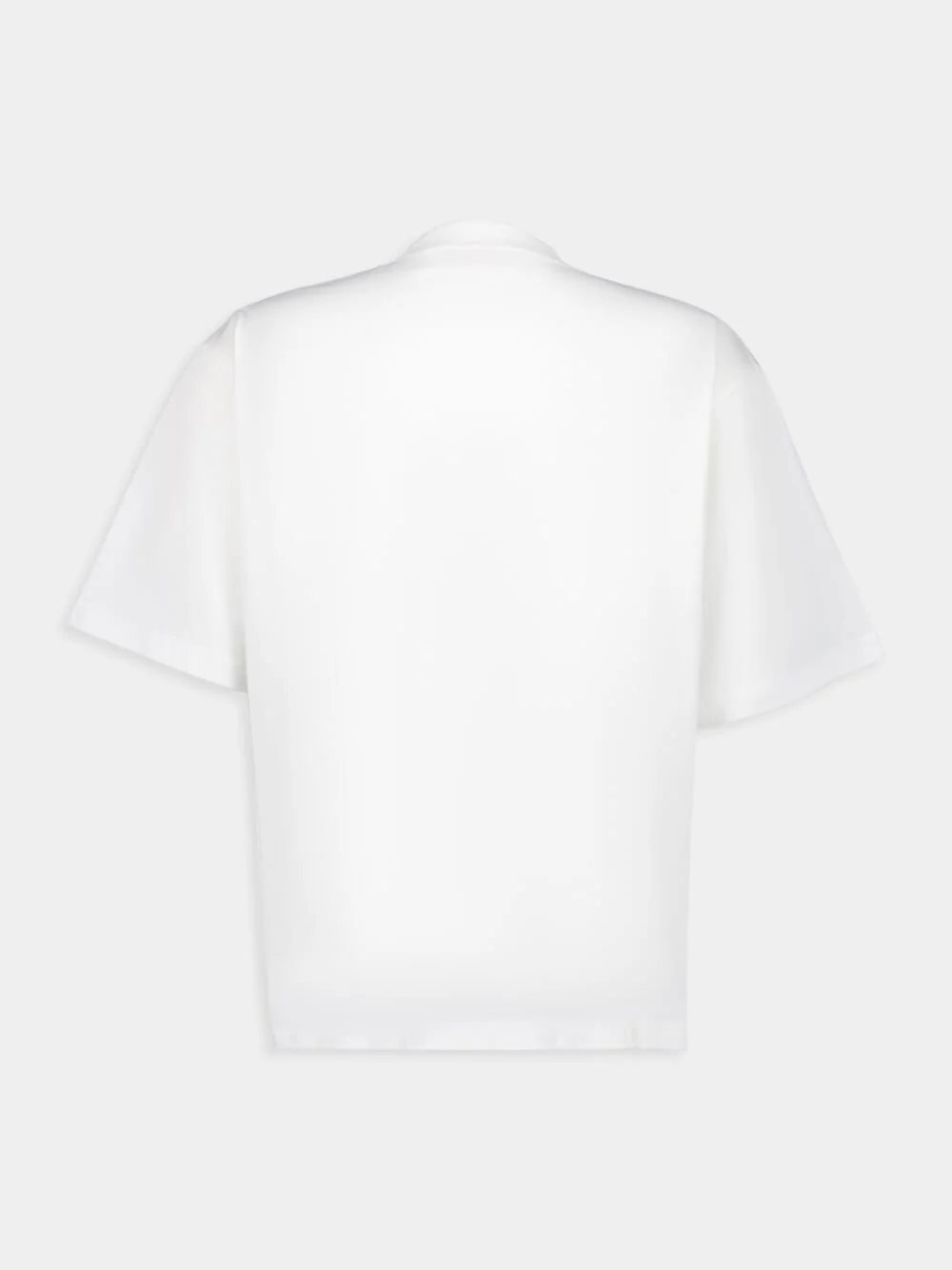 White T-shirt with Checked Marni Logo - Image 2