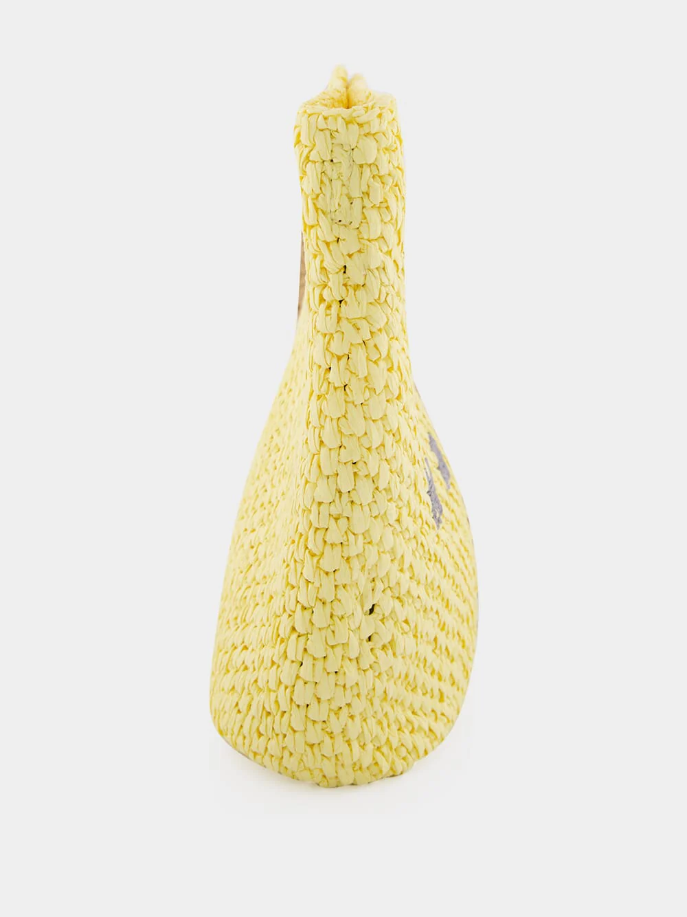 Yellow and Brown Paper Raffia Seaside Bag - Image 5