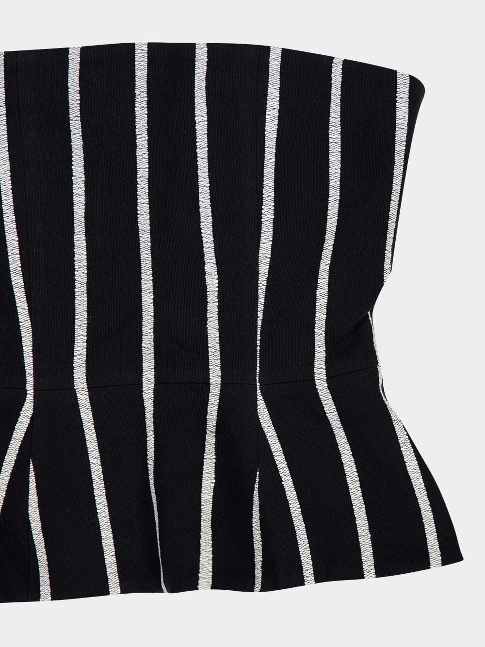 Black Bandeau Corset Stripe 114 - Image 3