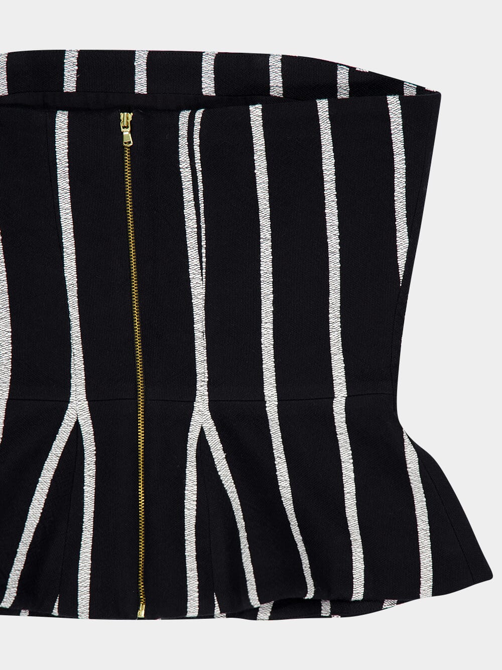 Black Bandeau Corset Stripe 114 - Image 4