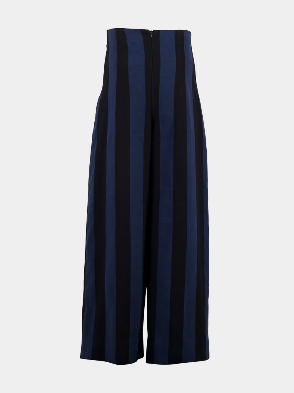 High-Waist Striped Trousers - Image 2
