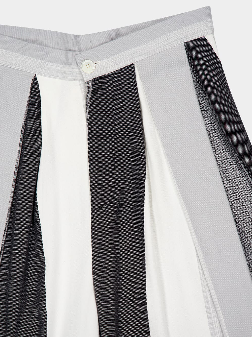 High-Waist Pleated Trousers Stripe 5 Cotton - Image 3
