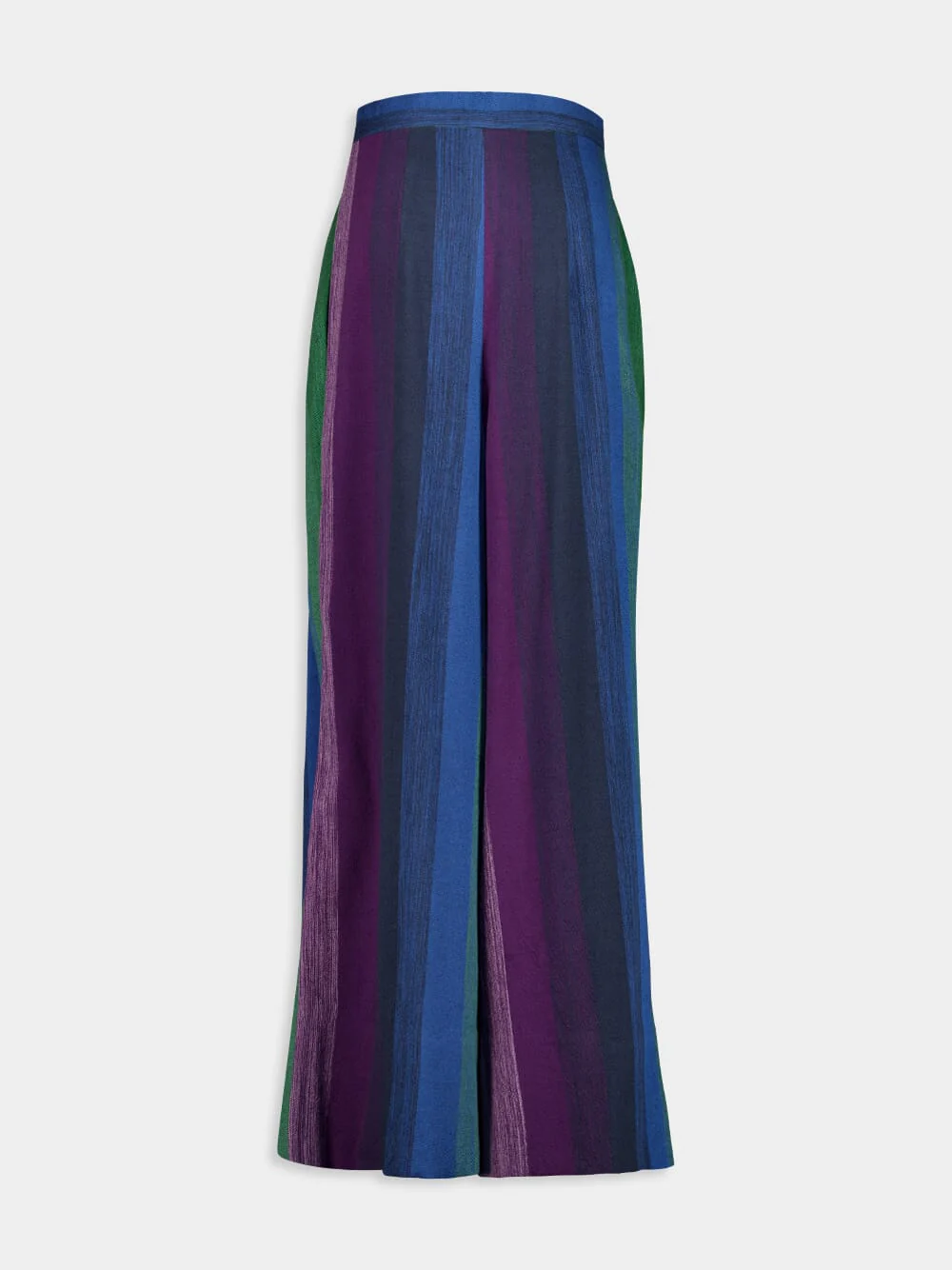 High-Waist Pleated Trousers Stripe 69 Cotton - Image 2