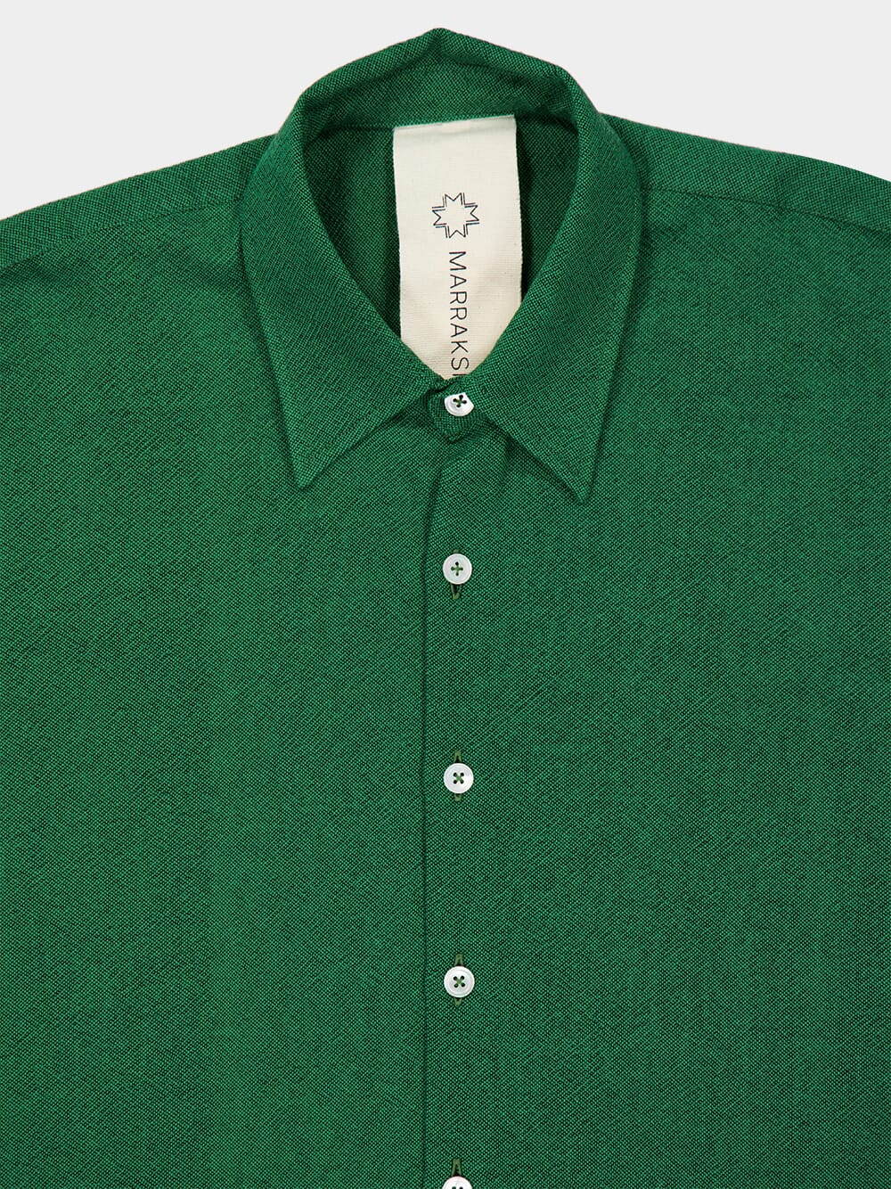 Kelly Green Button-Down Long-Sleeved Shirt - Image 3