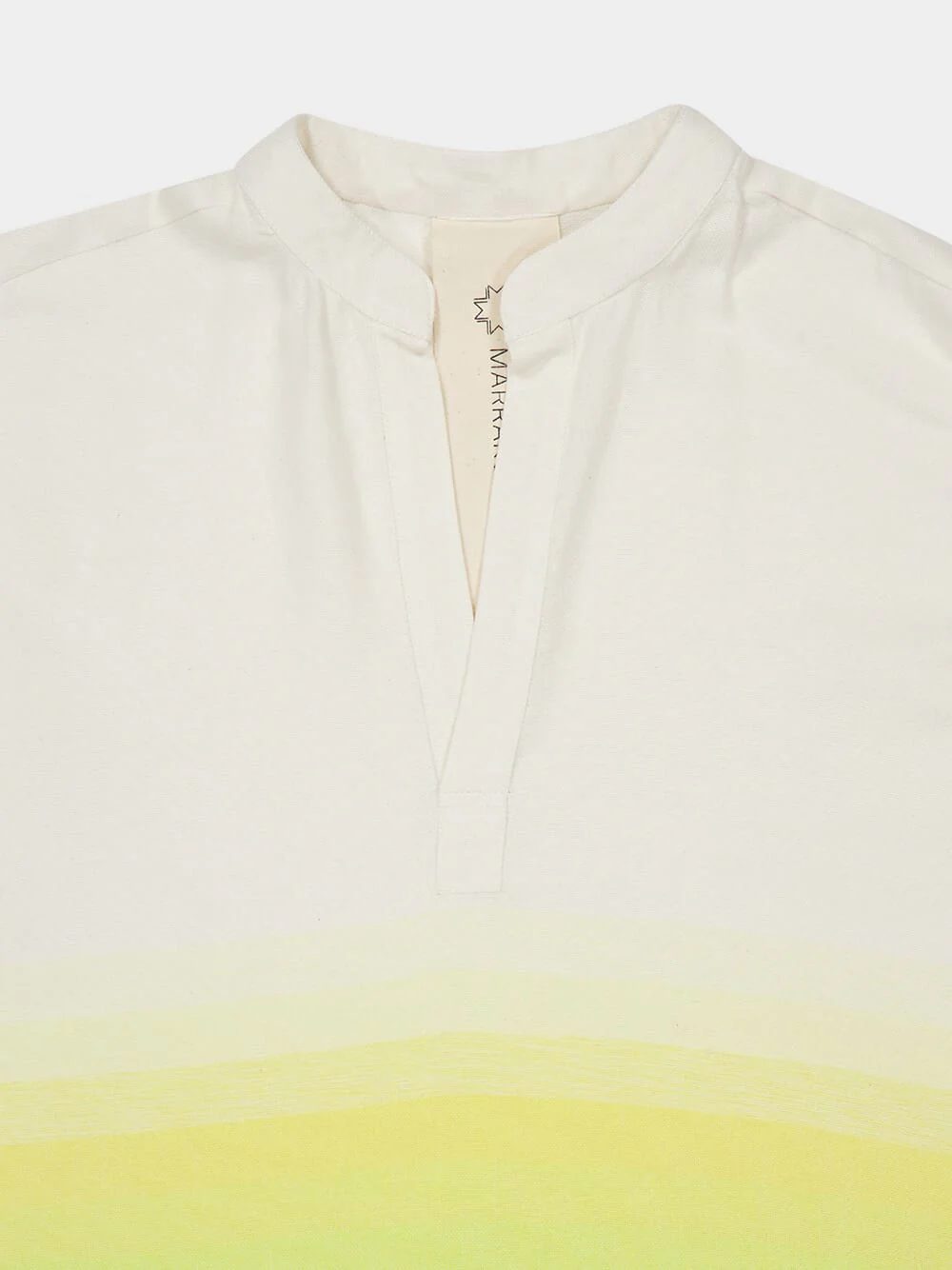 Stripe 38 Cotton V-Neck Midi Kaftan - Image 3