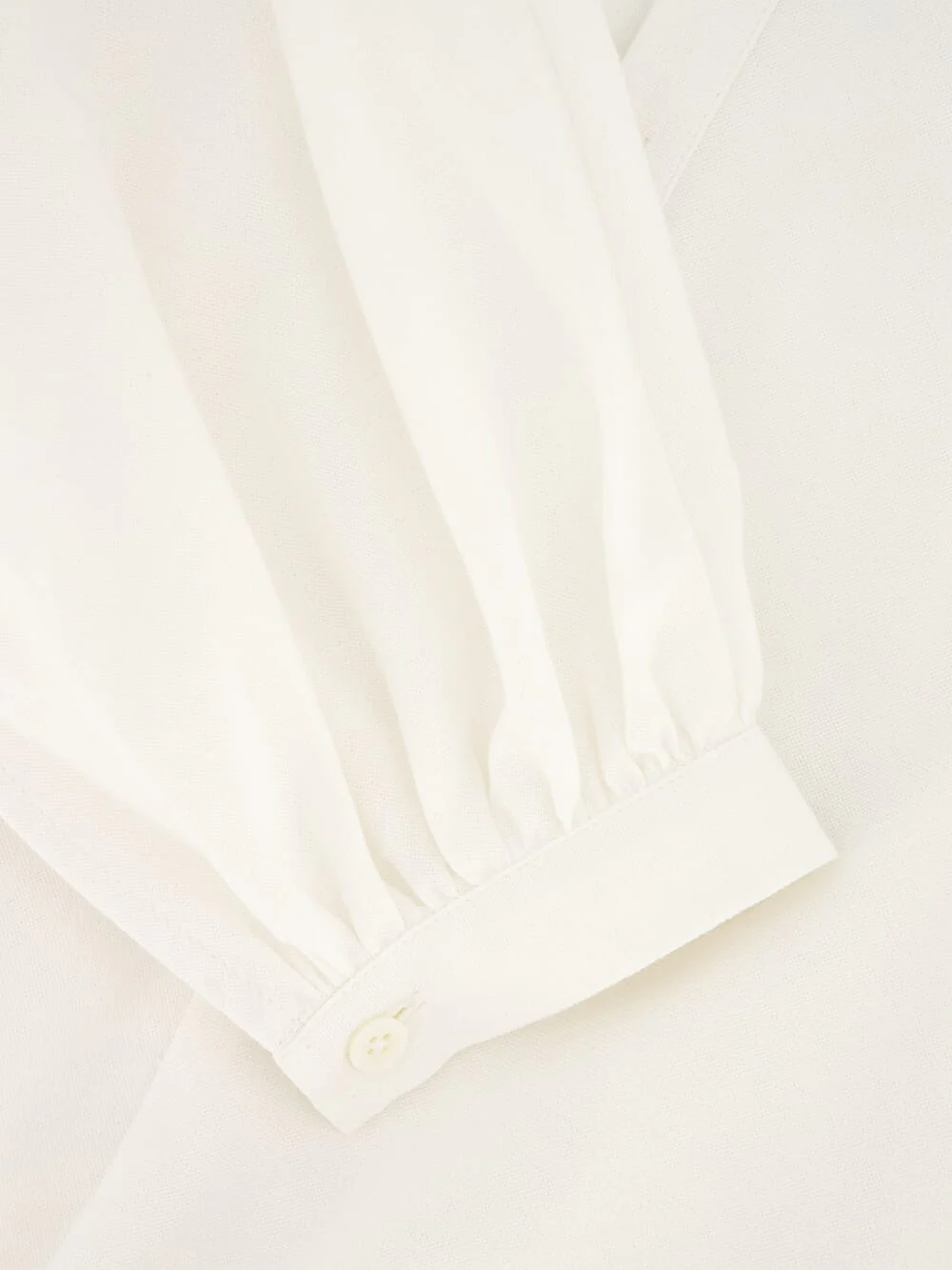 White Touarreg Cotton Balloon Sleeve Tunic - Image 4