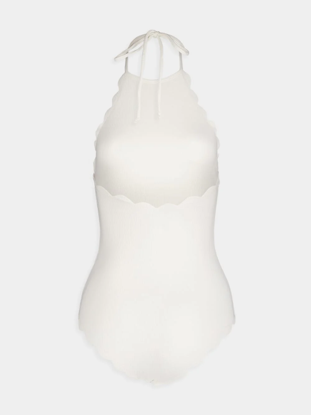 Scalloped Halterneck Swimsuit - Image 2