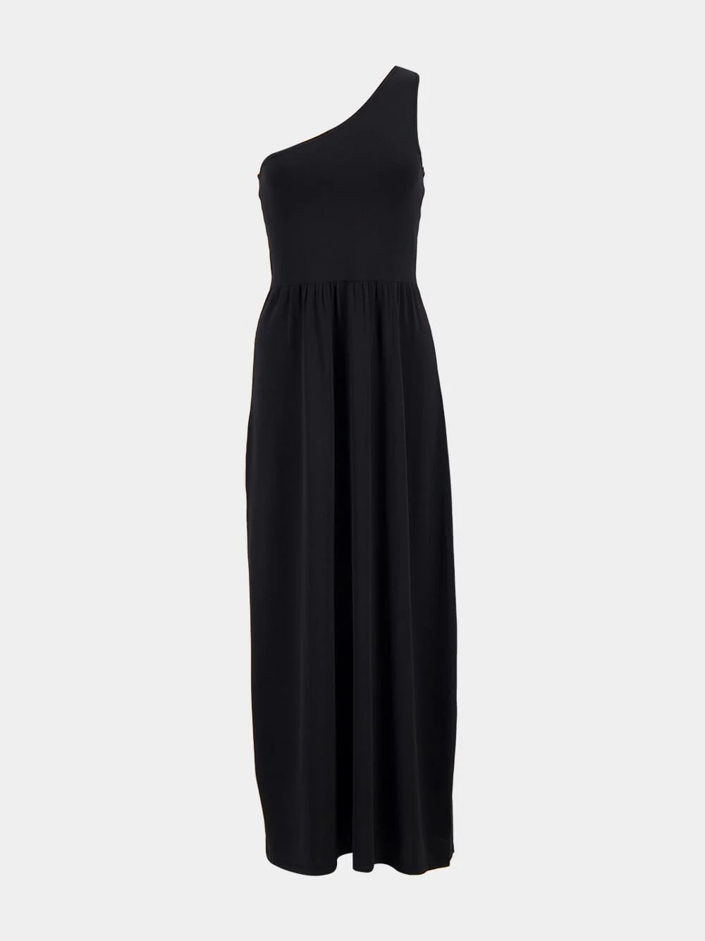 Black Asymmetric Knit Dress - Image 2