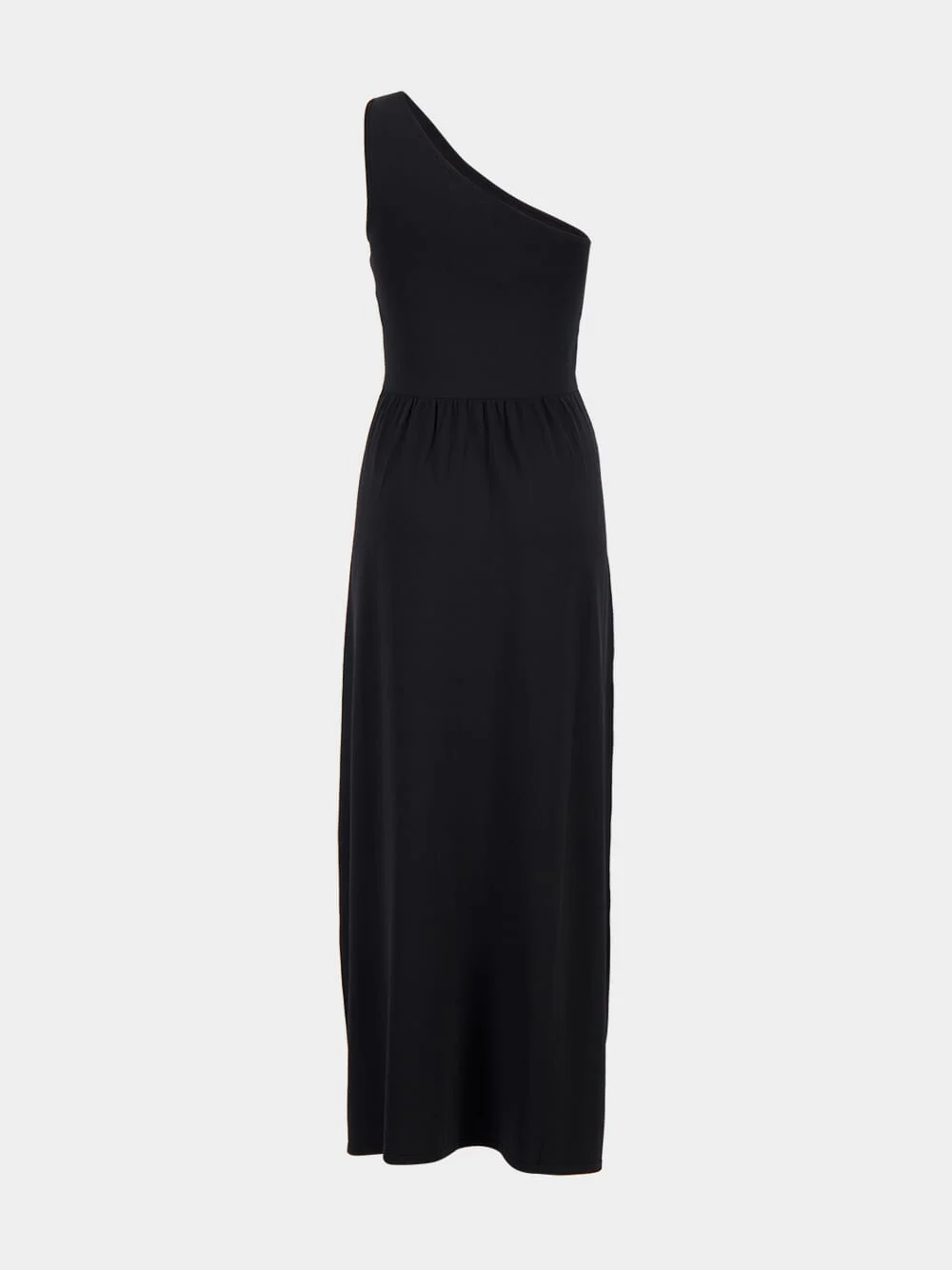 Black Asymmetric Knit Dress - Image 4