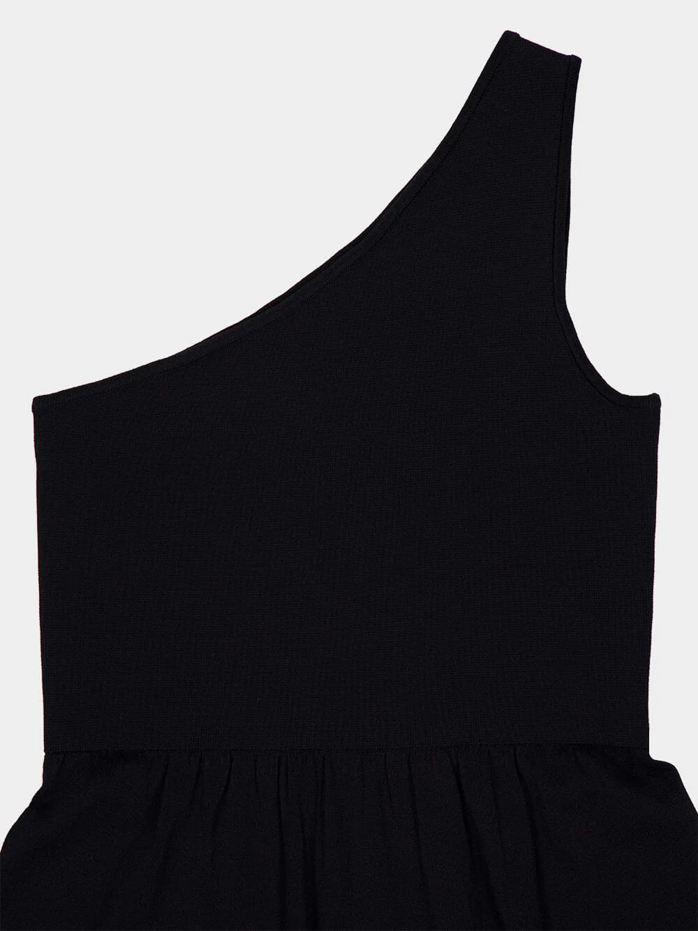 Black Asymmetric Knit Dress - Image 6