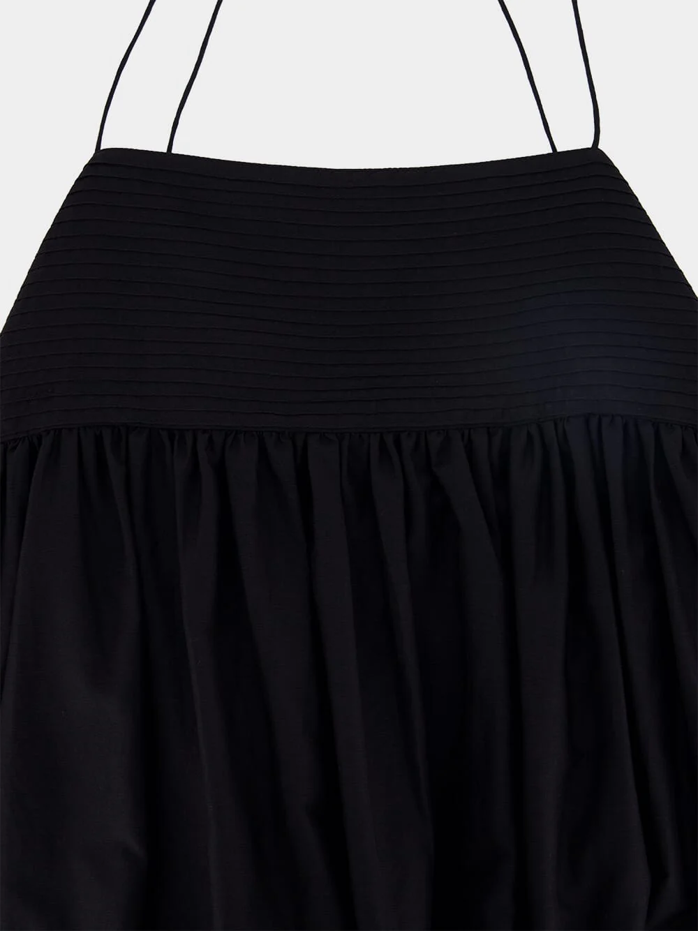 Black Empire Pintuck Bodice Dress - Image 5
