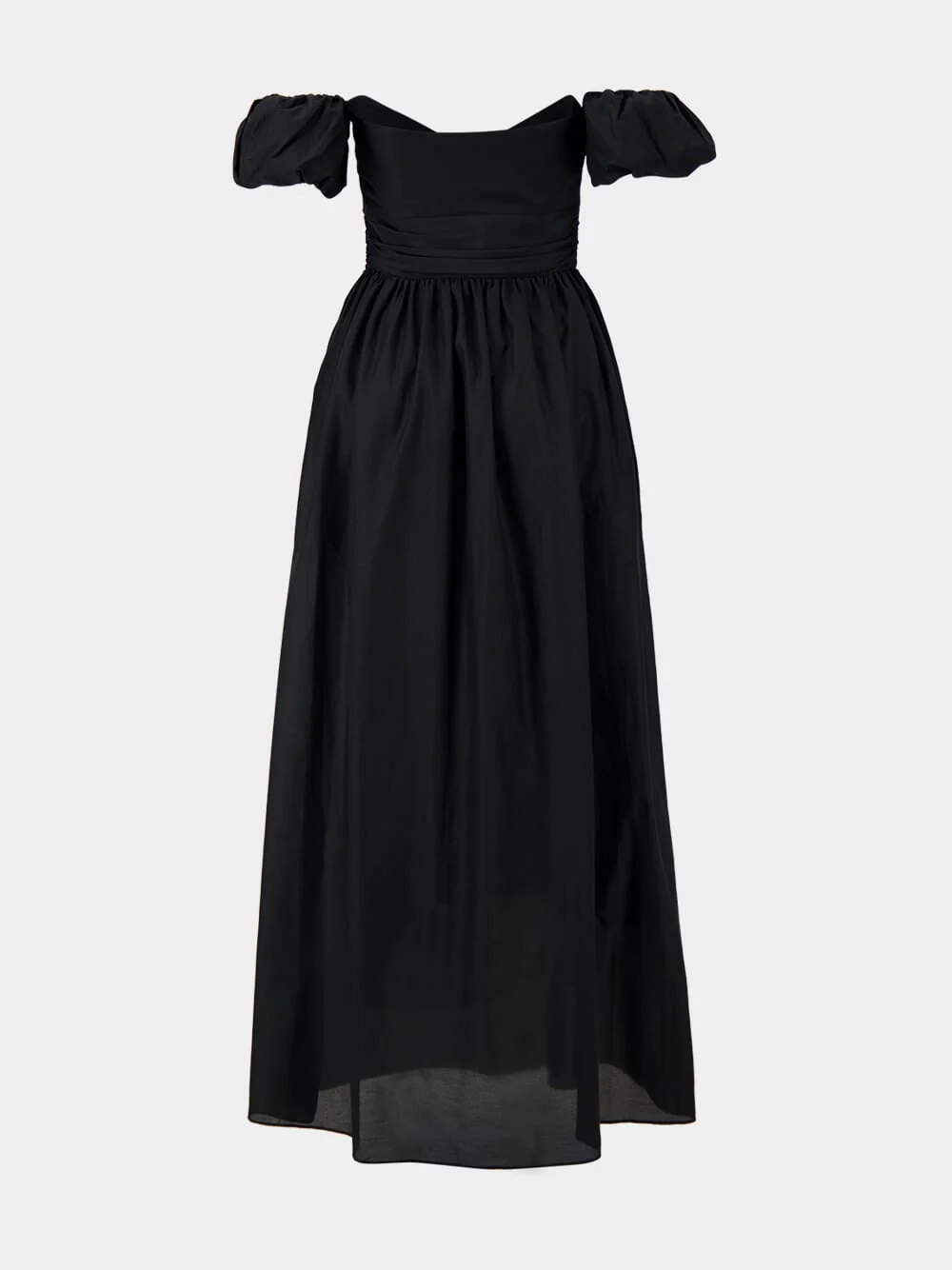 Black Off Shoulder Midi Dress - Image 4