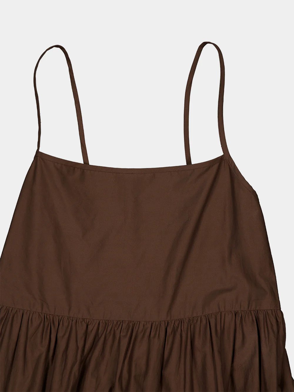 Chocolate Tiered Low Back Sundress - Image 5