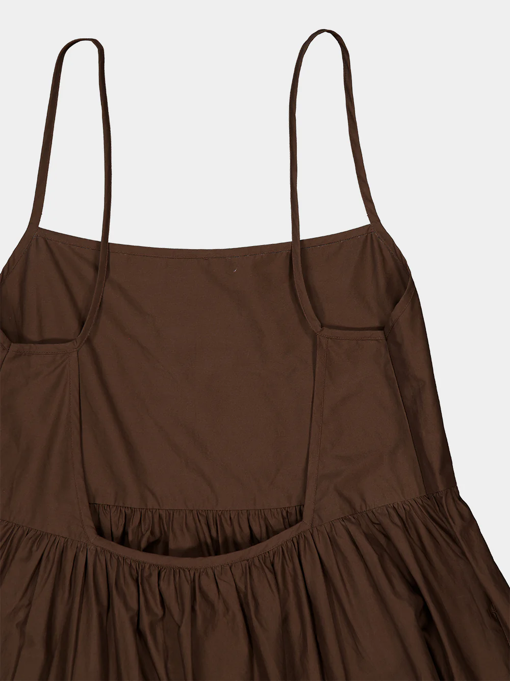 Chocolate Tiered Low Back Sundress - Image 7