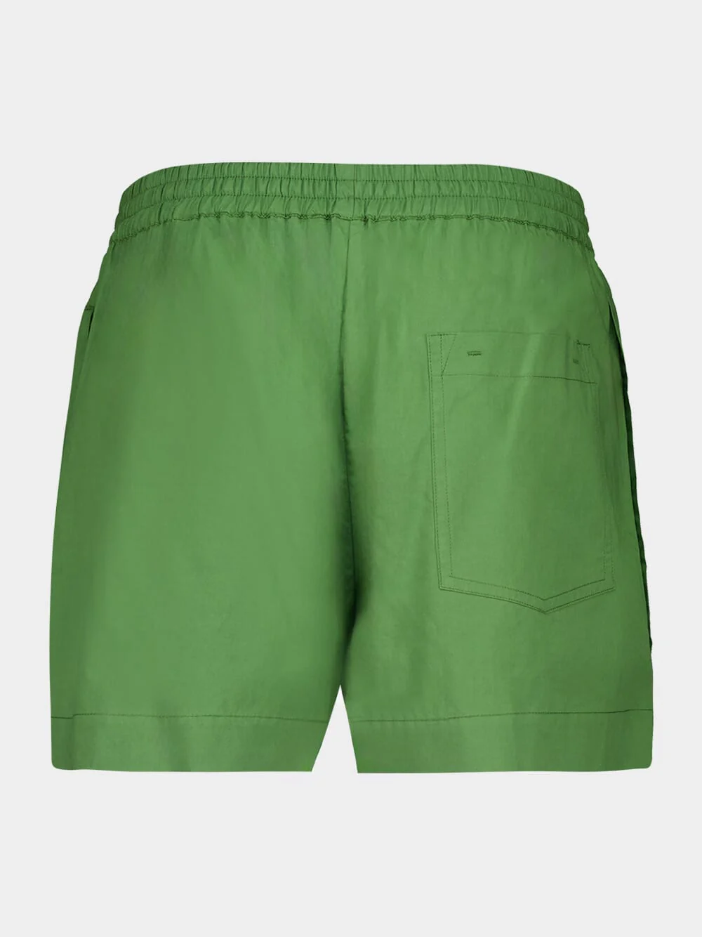 Green Relaxed Poplin Shorts - Image 2