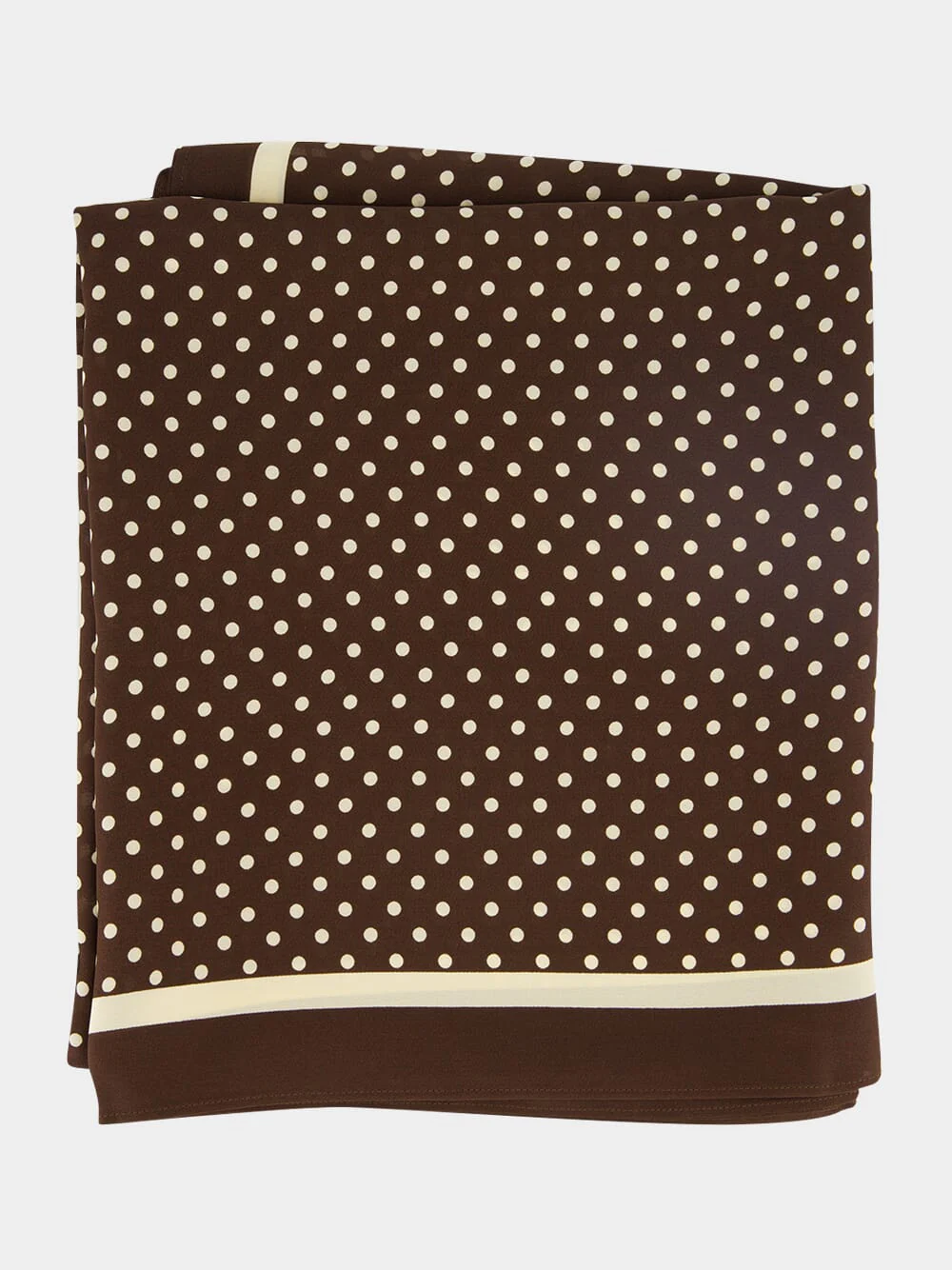 Polka Dot Chocolate Silk Sarong - Image 4