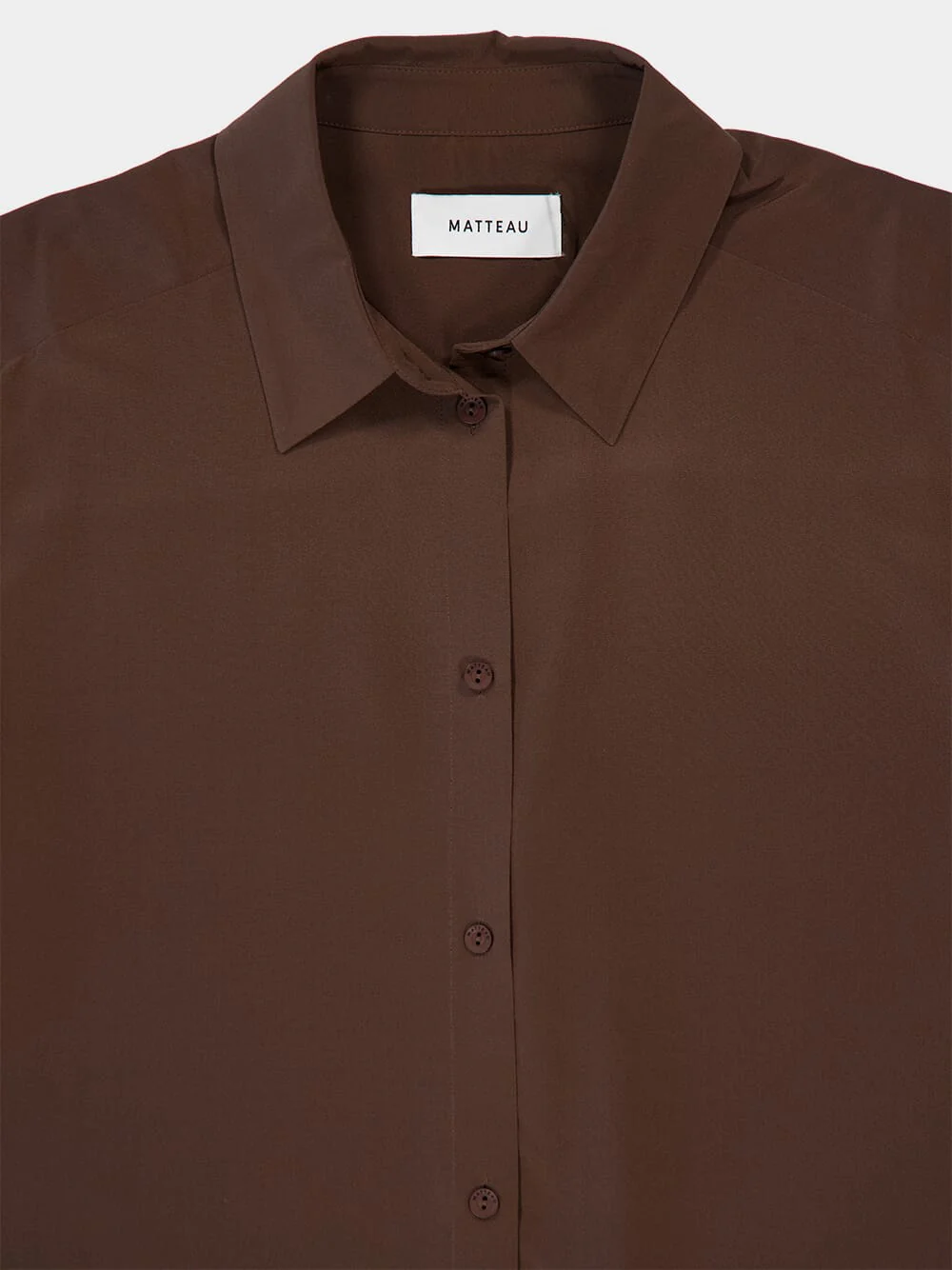 Truffle Long Sleeve Silk Shirt - Image 5