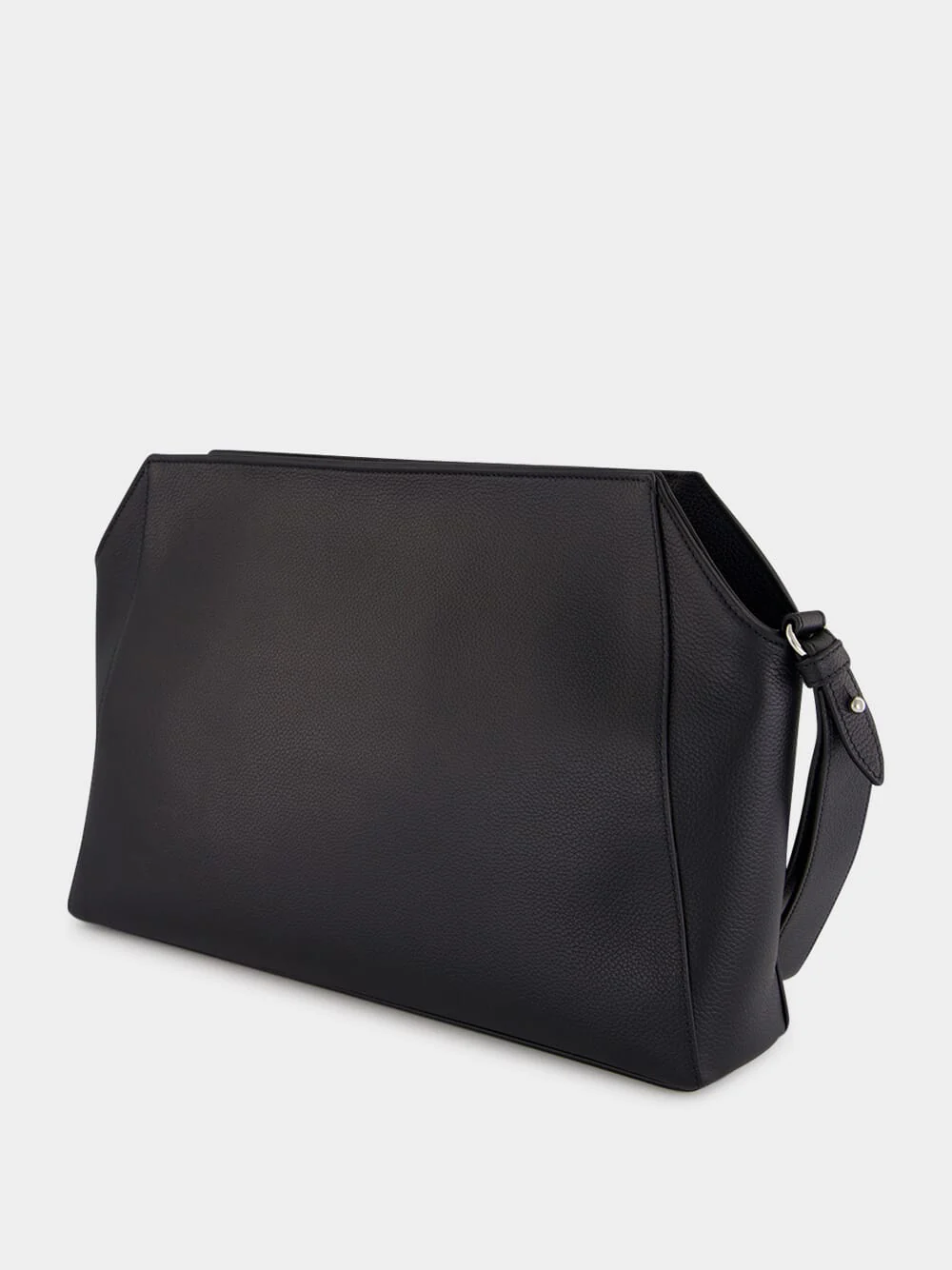 Black Farringdon Calfskin Leather Pouch - Image 4