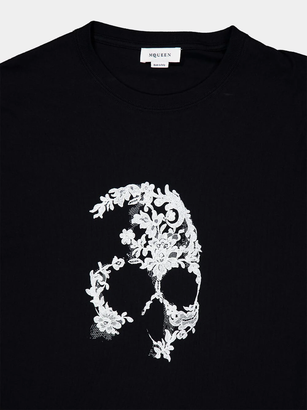 Black Lace Skull T-Shirt - Image 3