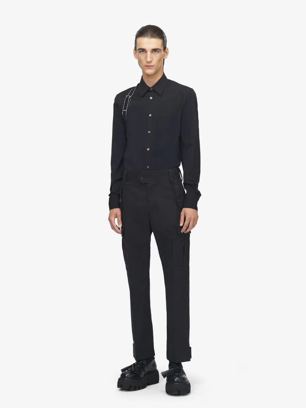 Black Logo Harness Shirt - Image 2