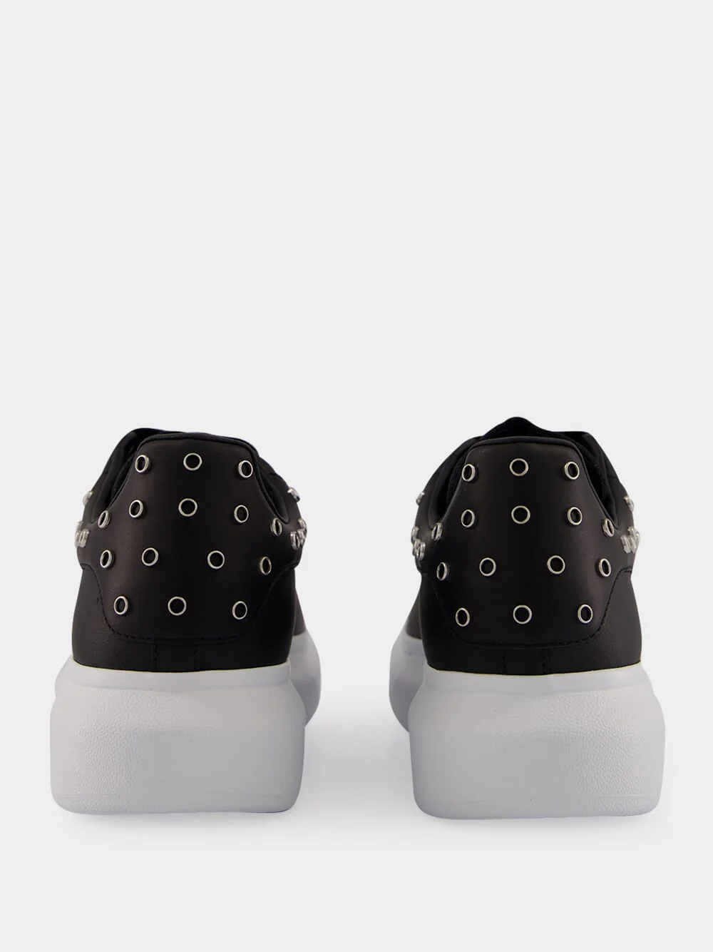 Black Oversized Leather Sneakers - Image 5