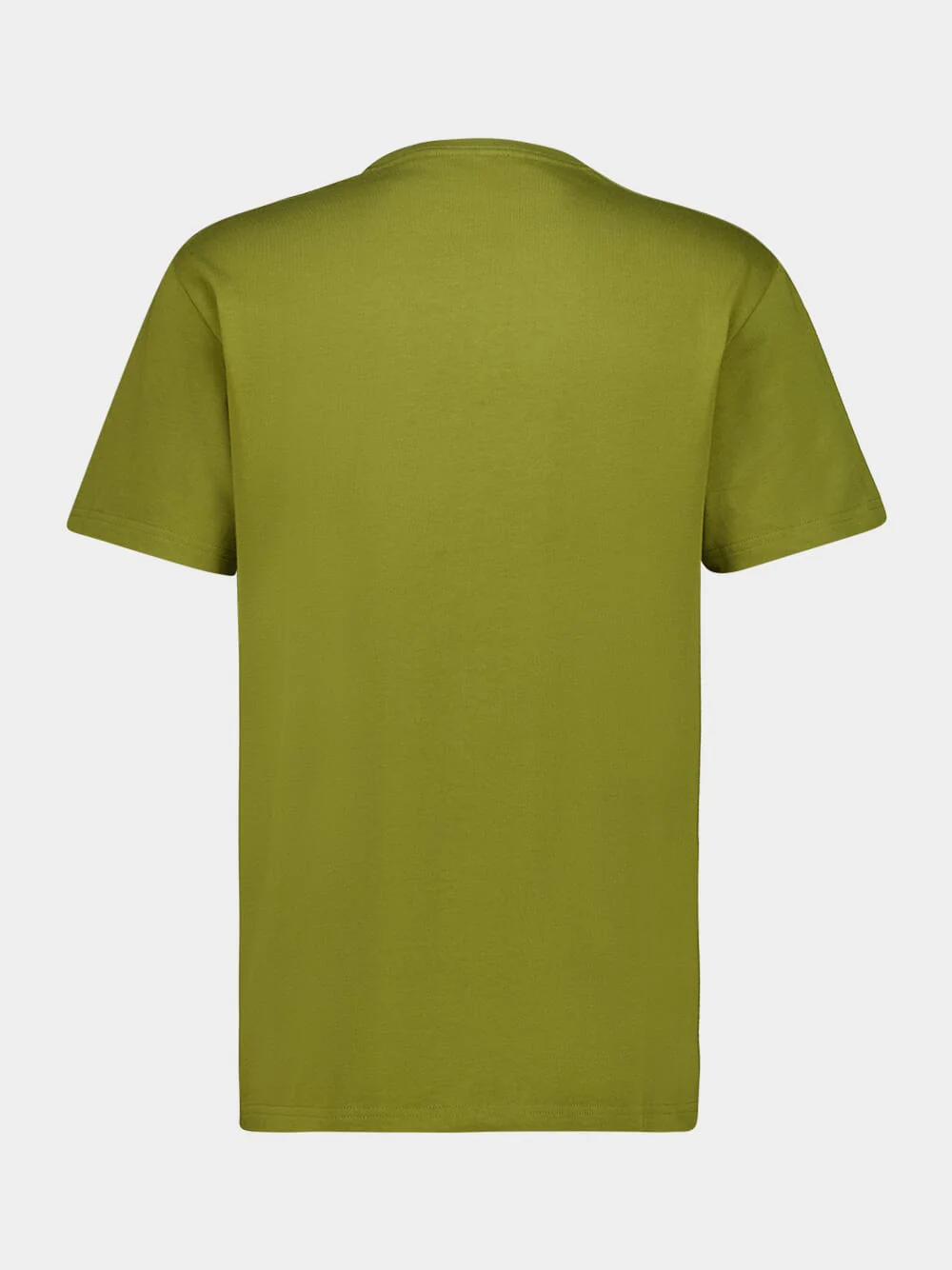 Olive Flocked Logo T-Shirt - Image 2