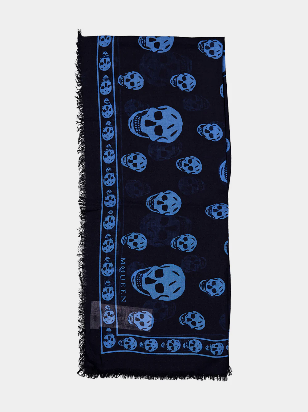 Indigo and Azure Classic Skull Scarf - Image 2