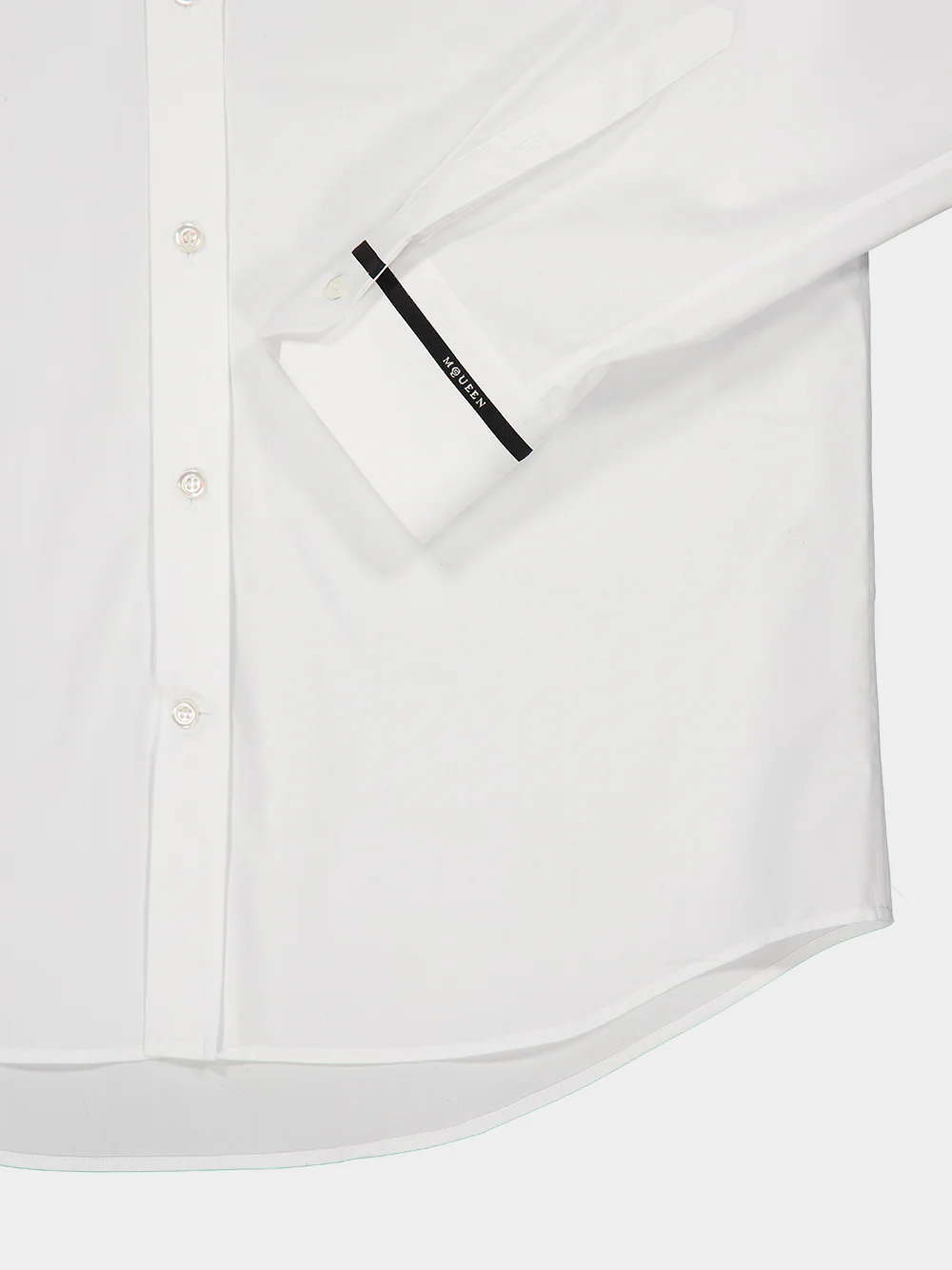 White Cotton Button-Up Shirt - Image 4
