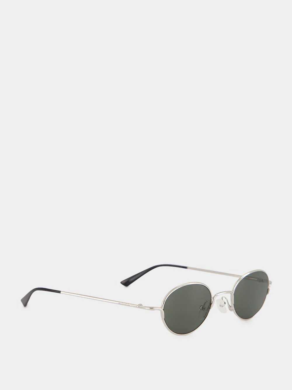 Silver Round Metal Sunglasses - Image 2