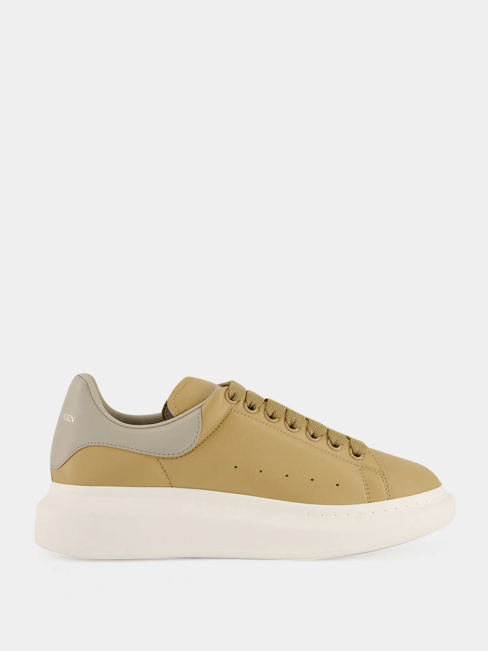 Sand and Stone Oversized Leather Sneakers