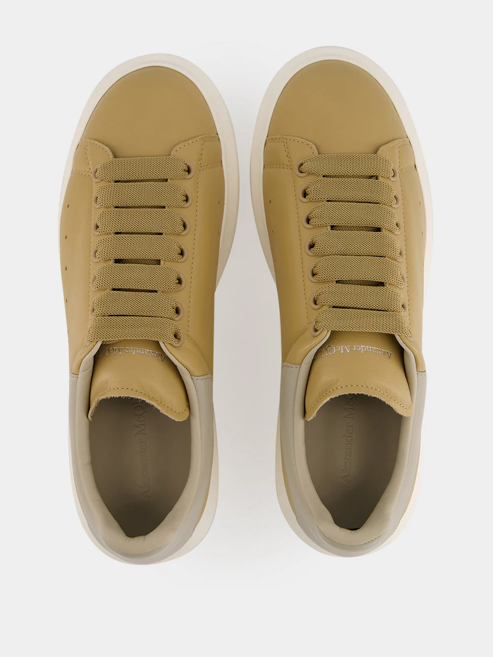 Sand and Stone Oversized Leather Sneakers - Image 4