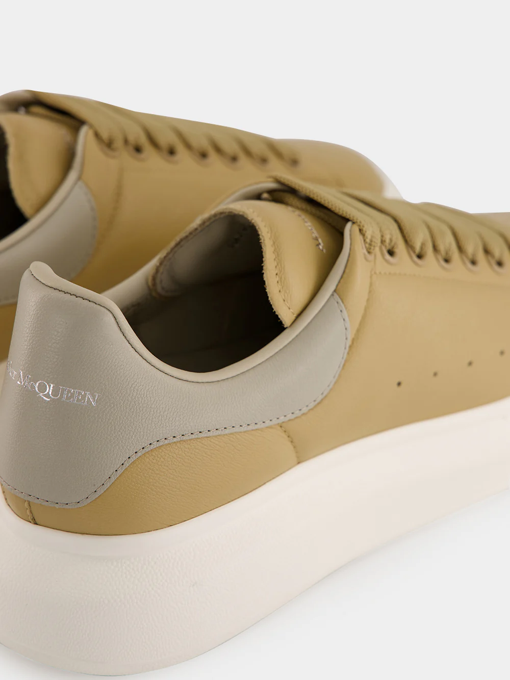 Sand and Stone Oversized Leather Sneakers - Image 6