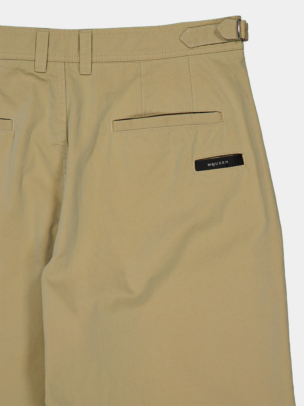 Beige Cotton Gabardine Chinos - Image 4