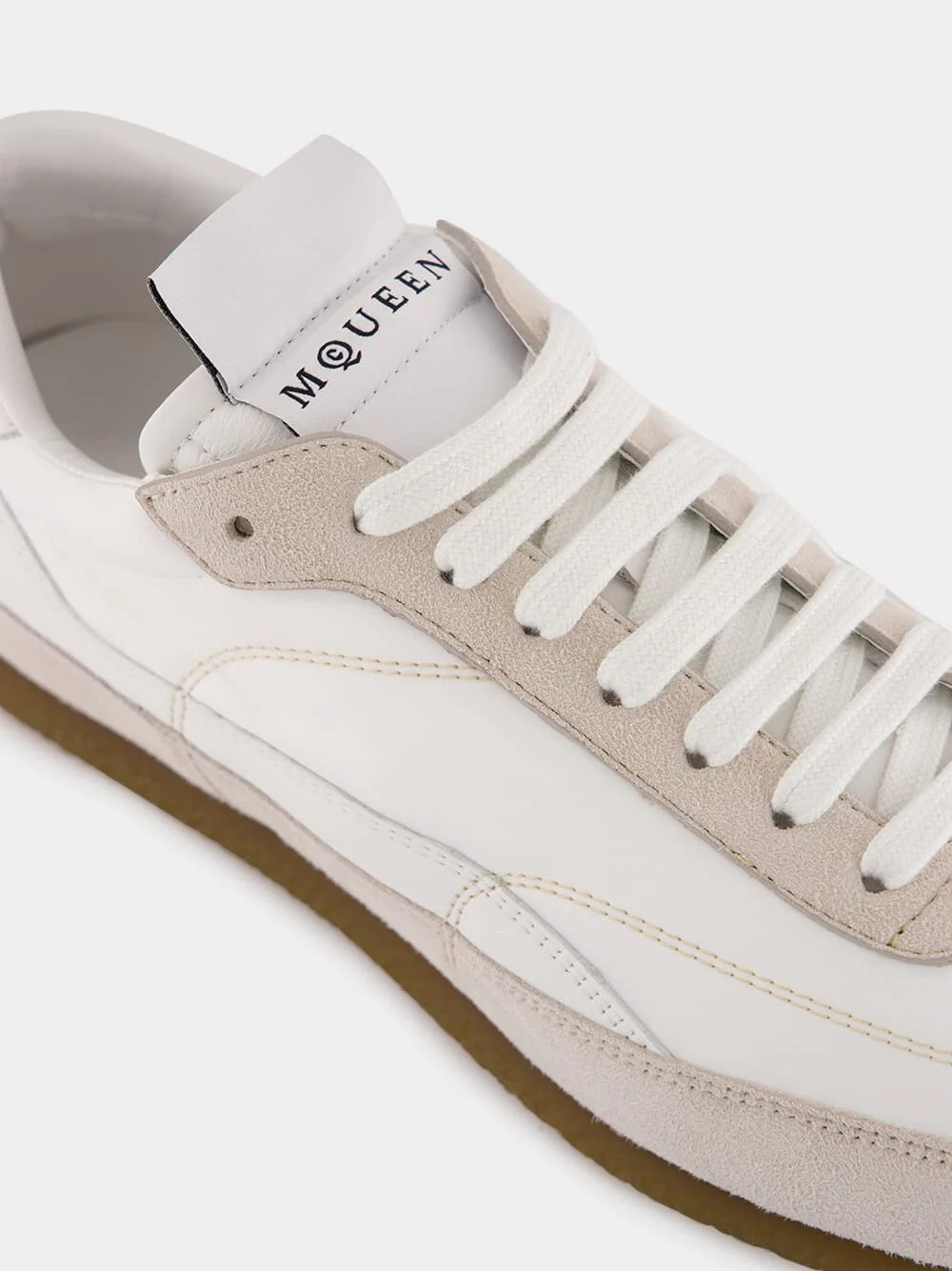 White and Beige EC1 Sneakers - Image 7