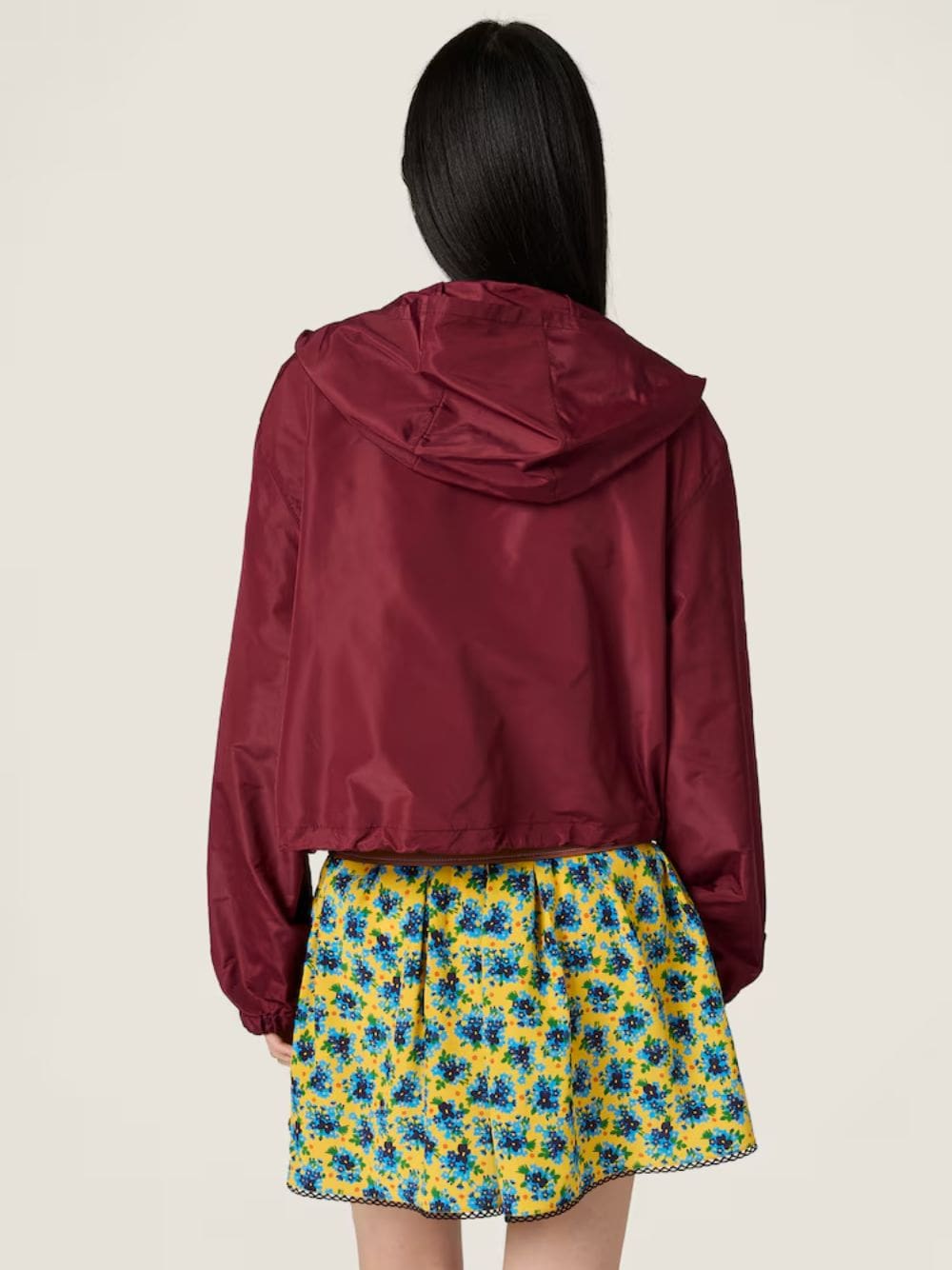 Amaranth Red Technical Fabric Blouson Jacket - Image 4