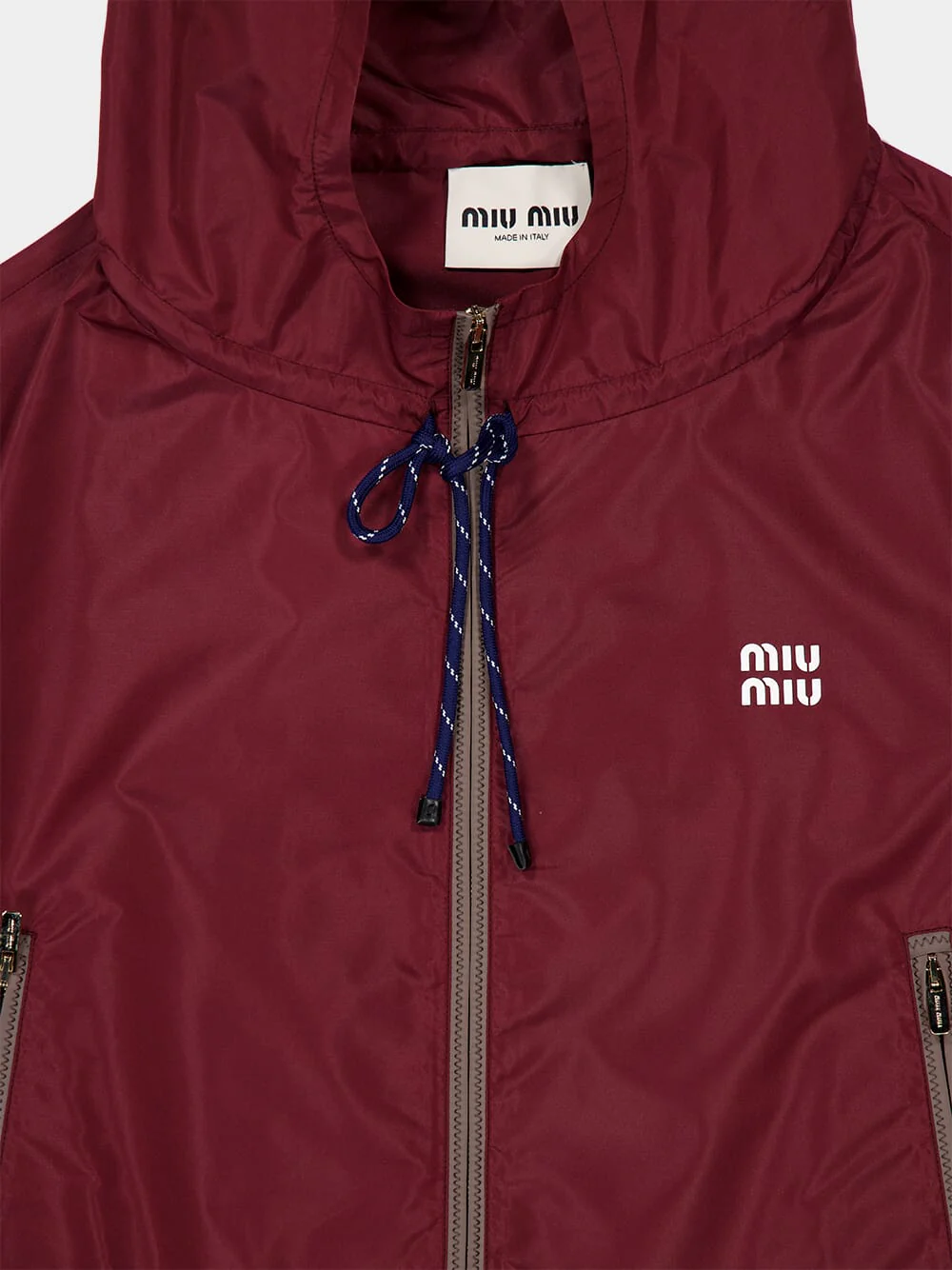 Amaranth Red Technical Fabric Blouson Jacket - Image 5