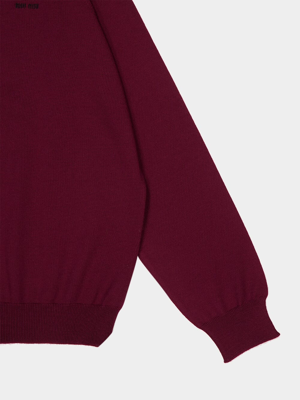 Amaranth Red Wool Cardigan - Image 4