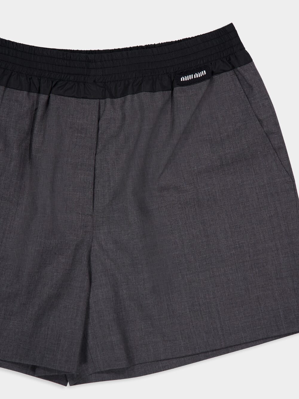 Ardesia Grey Superfine Wool Shorts - Image 3