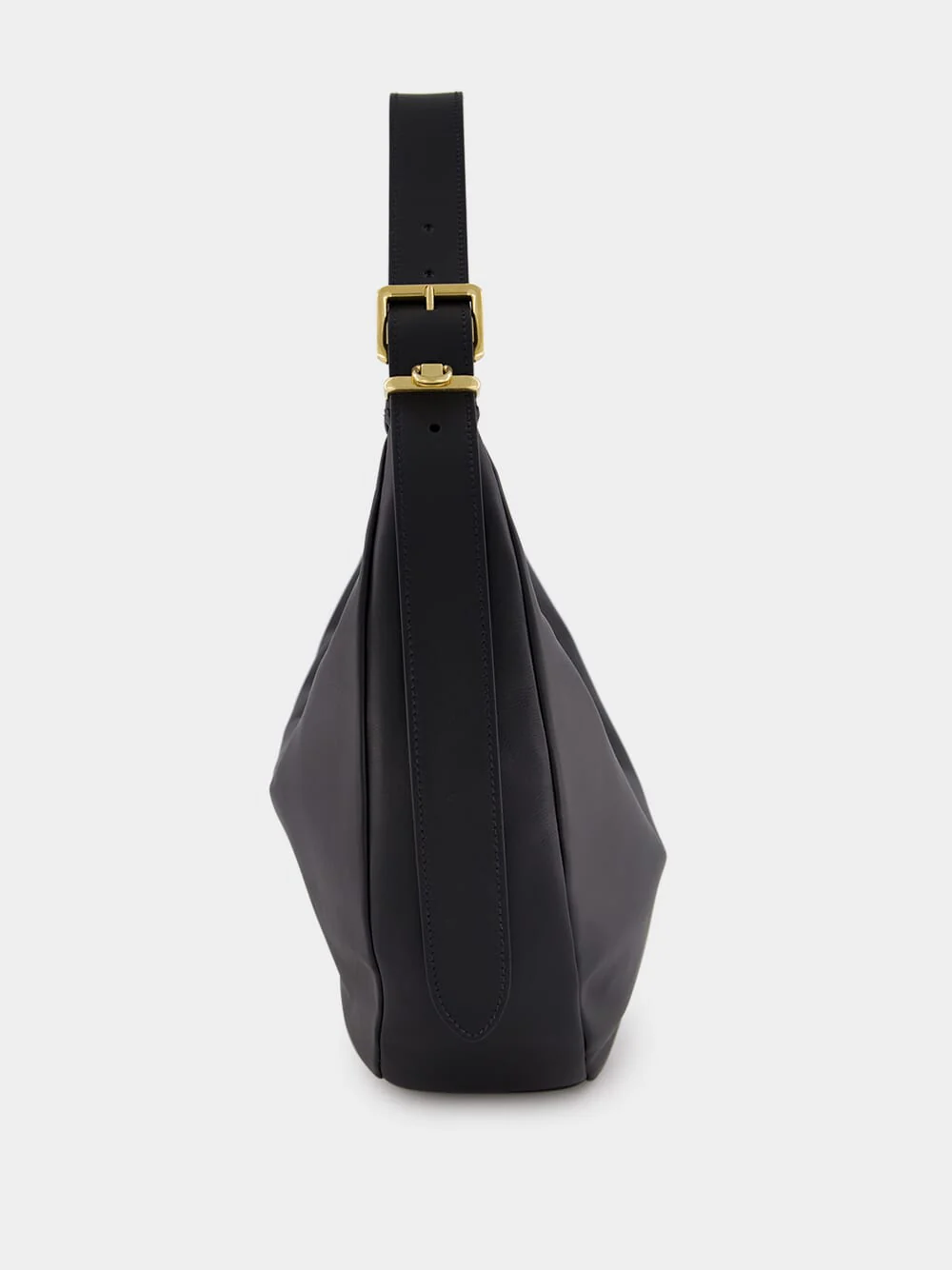 Black Leather Hobo Bag - Image 3