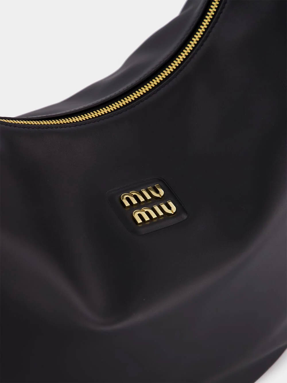Black Leather Hobo Bag - Image 6