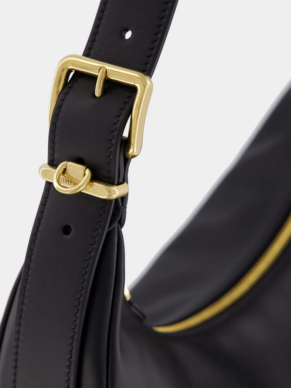 Black Leather Hobo Bag - Image 7