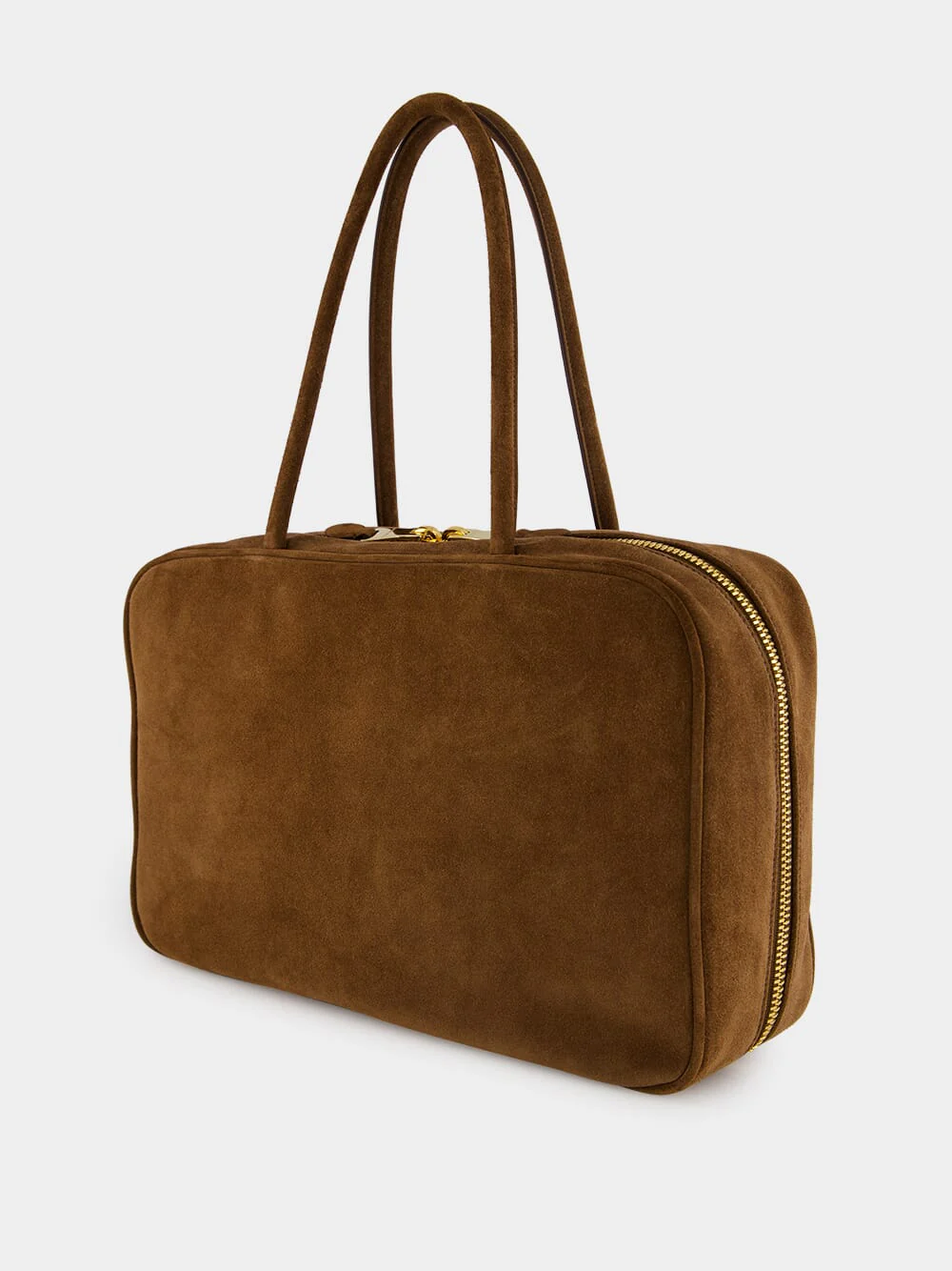 Cocoa Brown Suede Beau Shoulder Bag - Image 6