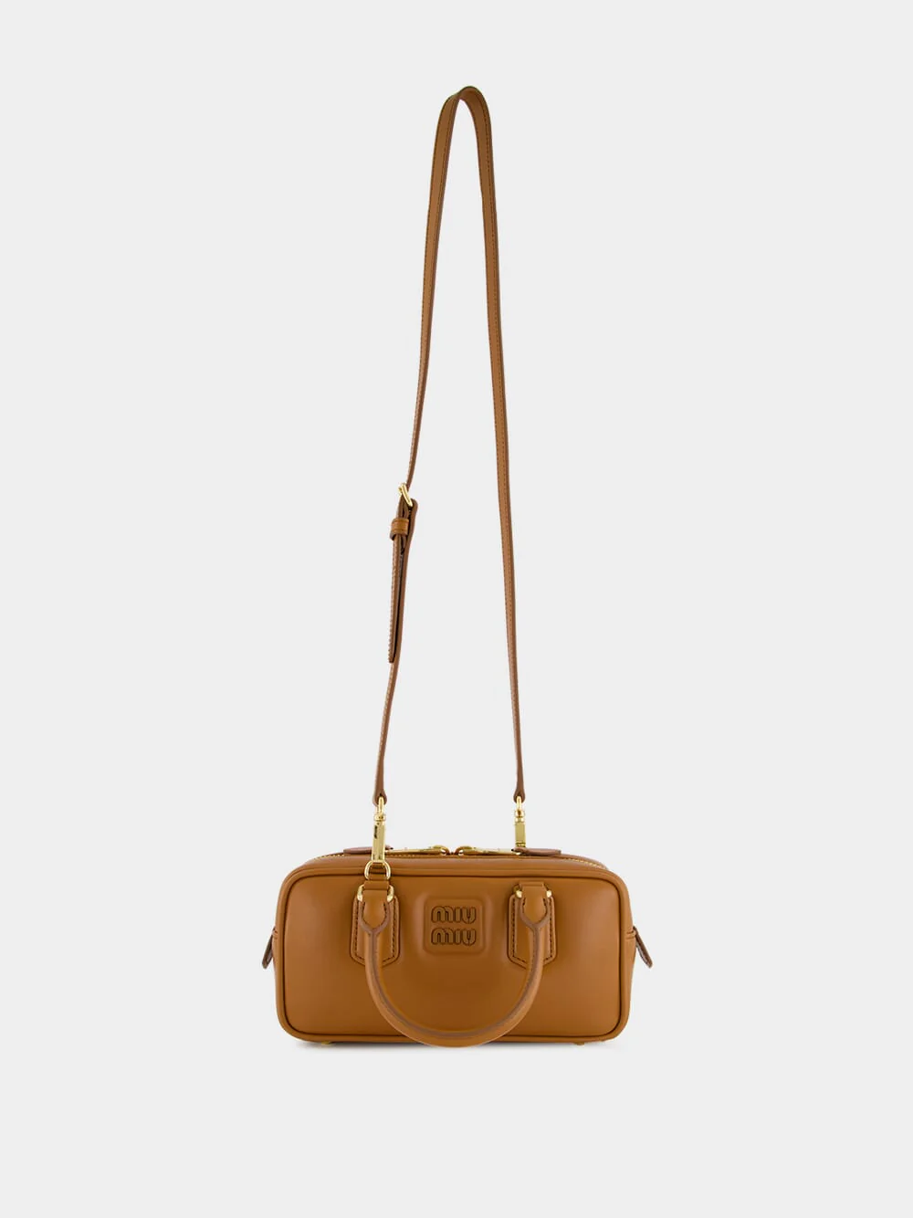Cognac Brown Arcadie Leather Bag - Image 2